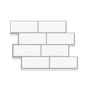 Tường 3D PET Trắng - Gạch Nghệ Thuật Chống Thấm