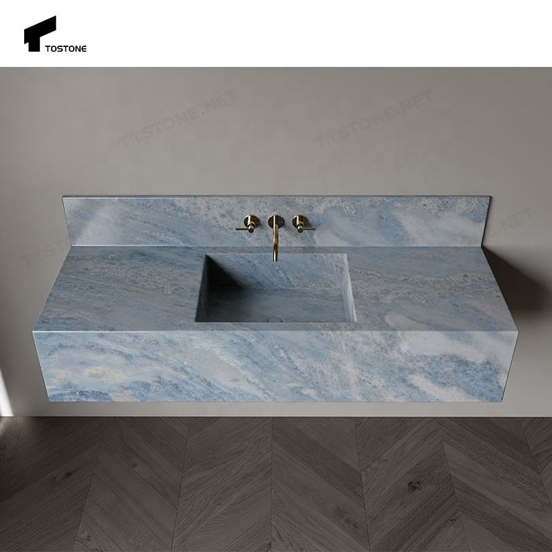 Lavabo Đá Cẩm Thạch Xanh Tostone Đơn Giản Sang Trọng