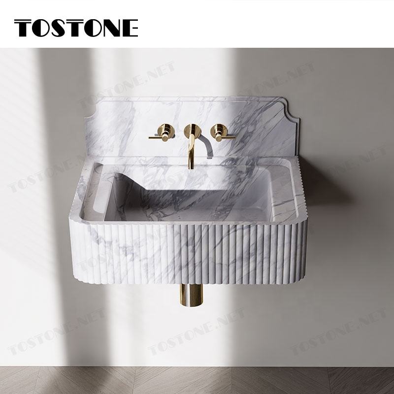 ###Tostone Bồn Rửa Cẩm Thạch Xám Tự Nhiên