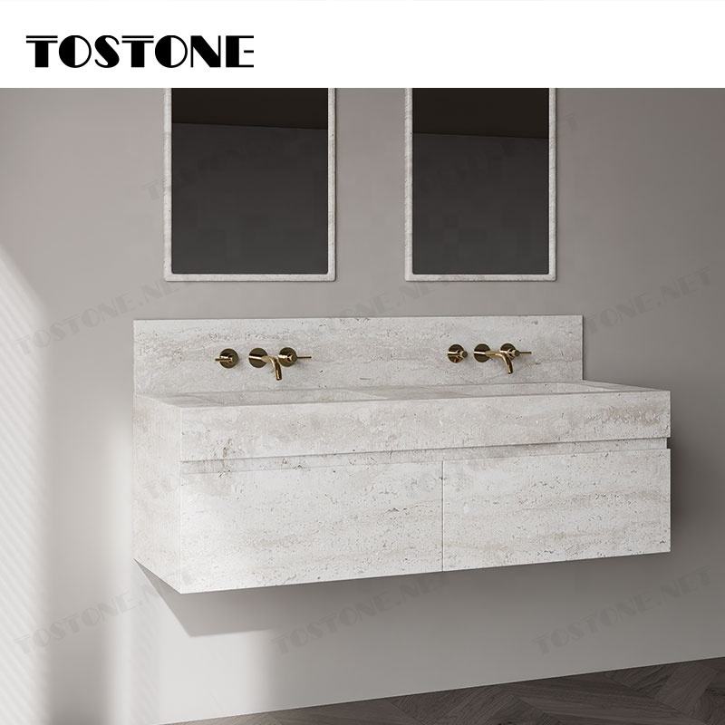 Đá Travertine Tự Nhiên Siêu Trắng Trang Trí Nội Thất