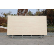 Tấm đá nung kết Travertine màu be vân tự nhiên cổ điển 1600x3200x12mm dùng cho mặt bàn văn phòng, bàn làm việc tại nhà