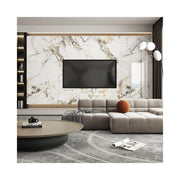 Gạch Porcelain Đá Nung Kết Tấm Lớn Cho Tường Nền & Sàn Nội Thất 1200*2700mm Bề Mặt Bóng