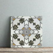 Gạch ốp tường gốm sứ mosaic Maroc hoa văn phong cách hiện đại cổ điển, chống thấm nước, bề mặt bóng, chịu lửa, kháng axit, chống trượt, dùng cho phòng tắm và nhà bếp.
