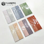 Kho Foshan Gạch ốp tường sứ xương đồng chất bóng tráng men nghệ thuật kiểu Pháp thủ công 75x300mm chống bám bẩn cho bếp và phòng tắm