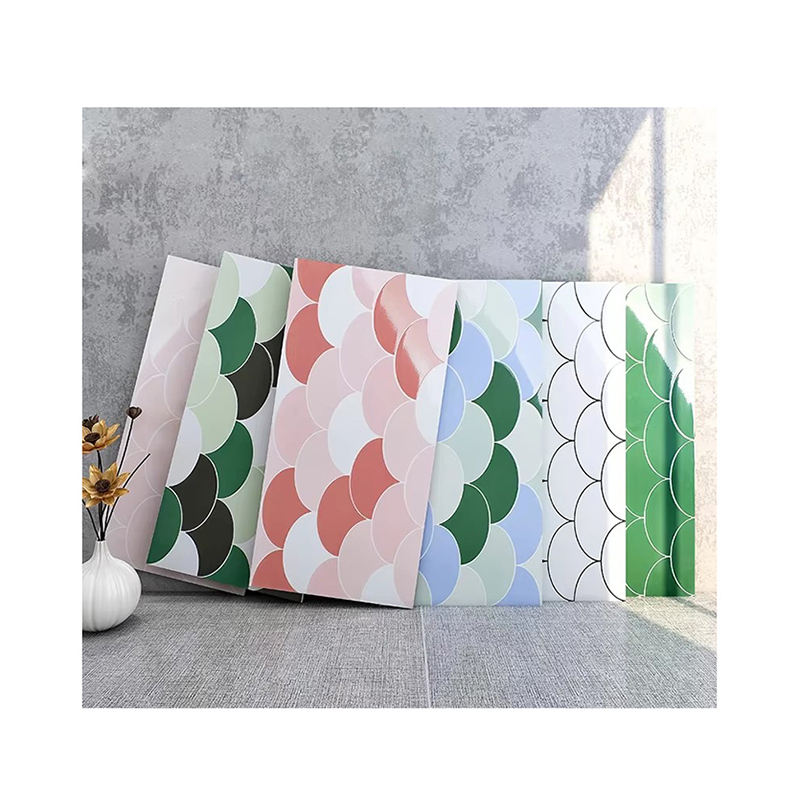 Gạch Sứ Ốp Tường Dạng Thanh Lồi Lõm 300x600, Bề Mặt Bóng, Họa Tiết Vảy Cá, Tráng Men Đánh Bóng Toàn Phần, Cá Tính Sắc Màu