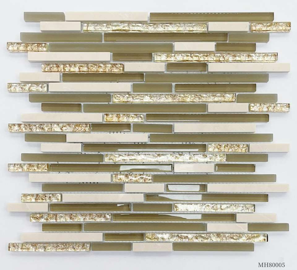 Gạch Mosaic Kính Bền Bỉ, Chống Ố Dành Cho Mặt Quầy Bar Nhà Hàng