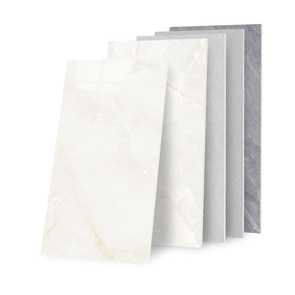 Giảm giá đặc biệt Gạch sứ vân đá cẩm thạch trắng bóng Thiết kế Cổ điển Hiện đại 750 x 1500 mm Kháng khuẩn Chống trượt cho phòng