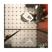 Gạch sứ lát sàn 400x400mm Phong cách tối giản hoài cổ ngọt ngào Họa tiết hoa nhỏ Nghệ thuật mờ cổ điển