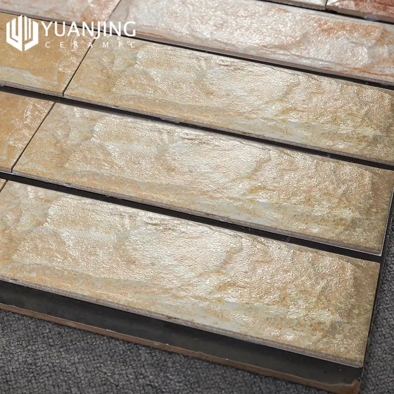 Gạch Sứ 100x300mm 3D Lõm Lồi Men Mờ Gạch Gốm Kiểu Biệt Thự Cổ Điển Nhà Cung Cấp Trung Quốc Trang Trí Nhà Cửa Gạch Ốp Tường Ngoại Thất