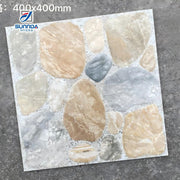 30x30 40x40cm Gạch lát sàn gốm sứ Porcelain ngoài trời chống trượt, vân đá cuội, bề mặt mờ