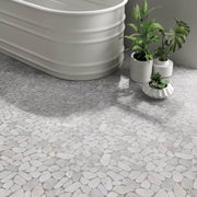 Bề mặt Mosaic sỏi tự nhiên đánh bóng hiện đại