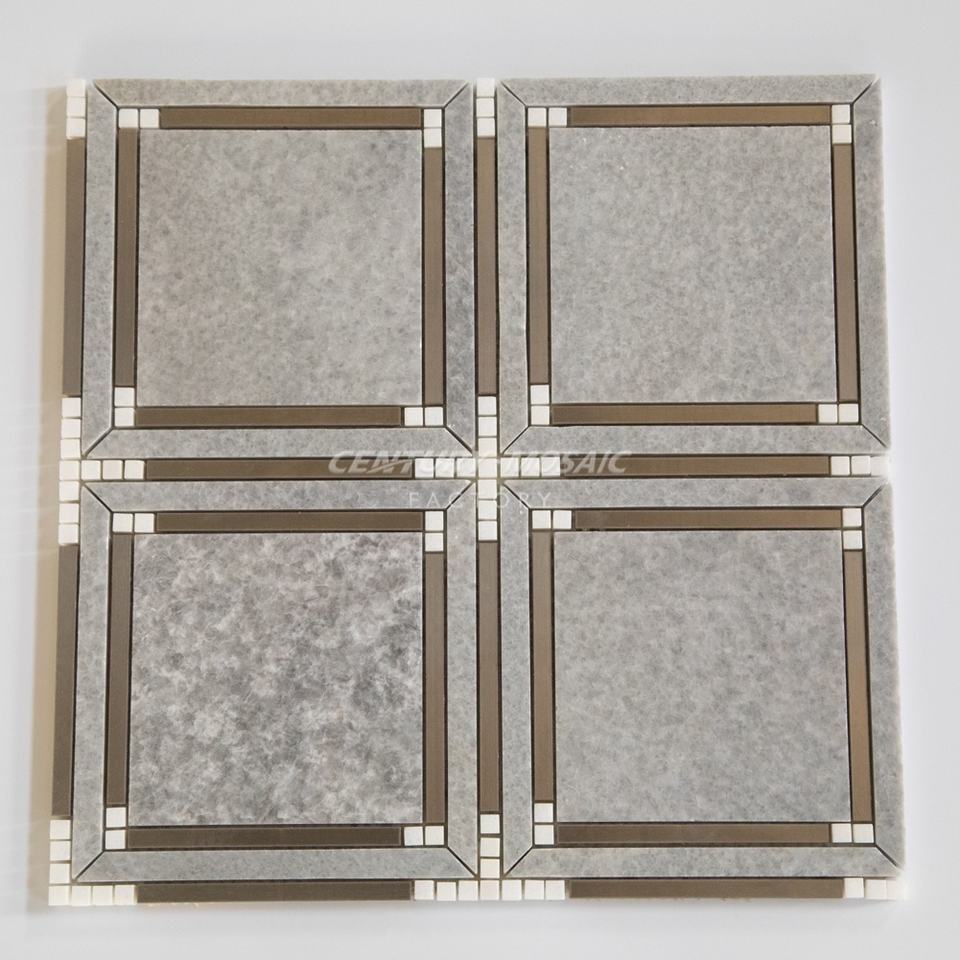 Gạch Mosaic Century Nghệ thuật Tường Cắt tia nước Lát sàn và Ốp tường