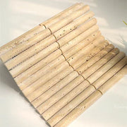 Gạch Mosaic Đá Marble Travertine Tự Nhiên Thiết Kế Parquet Phong Cách Hiện Đại Dùng Trang Trí Tường Nội Thất Phòng Ngủ, Phòng Khách, Phòng Ăn