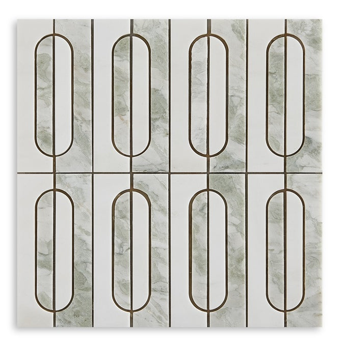 Gạch Mosaic Đá Cẩm Thạch Tùy Chỉnh Ốp Tường Nội Thất | Mosaic Trang Trí Đá Cẩm Thạch Tự Nhiên