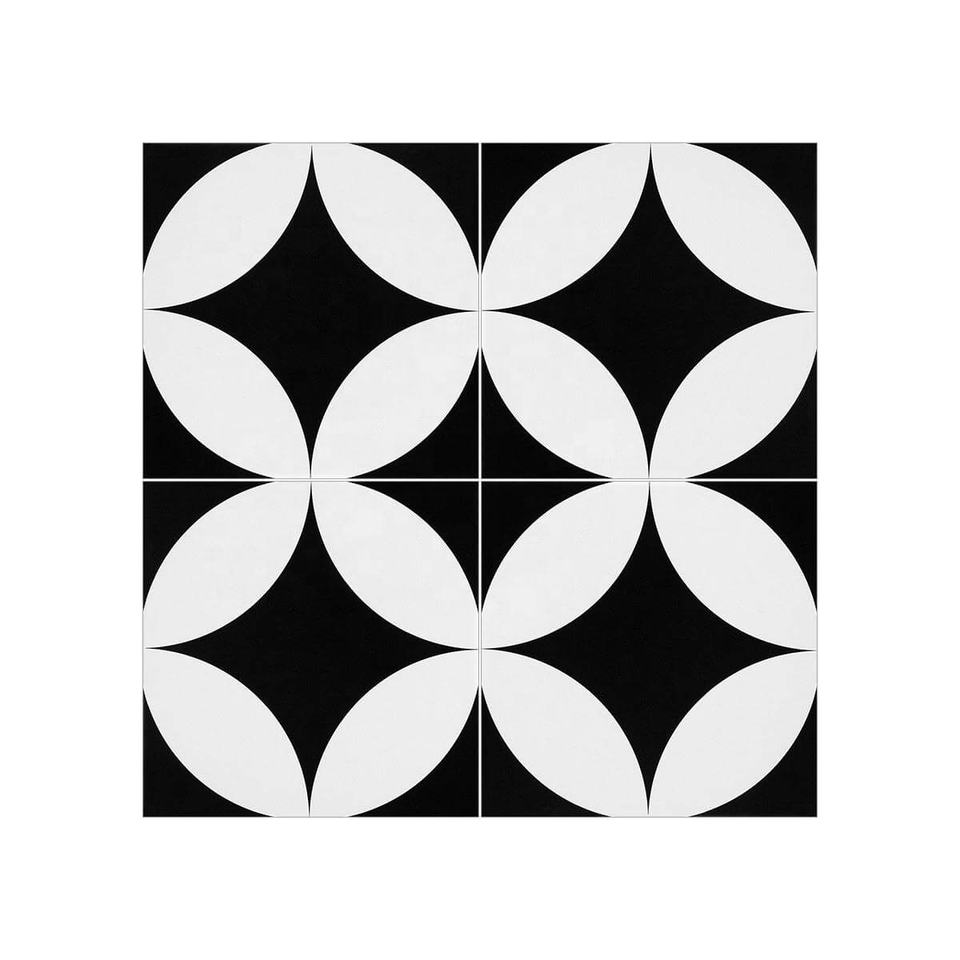 200x200mm Gạch ốp tường sứ họa tiết gạch bông, cách nhiệt, kháng khuẩn, chống trượt
