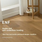 Sàn gỗ composite gỗ tự nhiên ba lớp nguyên chất gỗ Sồi tiêu chuẩn ENF dùng cho gia đình sưởi sàn lắp đặt hèm khóa tấm lớn màu đen