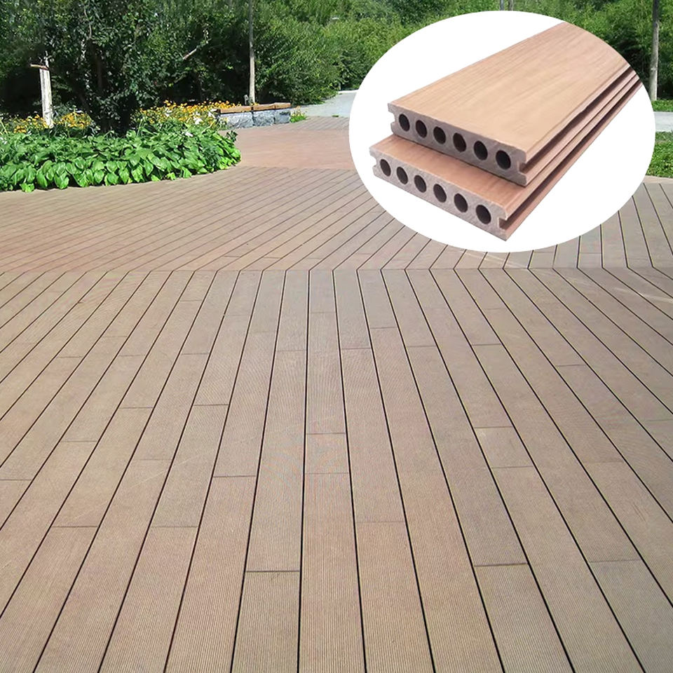 Sàn gỗ nhựa composite ngoài trời vân gỗ dập nổi 3D ghép nối tùy chỉnh