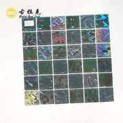 Gạch Mosaic Kính Gương Đen Óng Ánh Chống Trượt Dành cho Tường và Sàn Hồ Bơi, Phòng Tắm, Khách Sạn