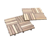 33 Tấm lát gỗ keo hiện đại 30 x 30 cm, Hệ thống mosaic lắp ghép cho Sân thượng Ban công ngoài trời, Kích thước tùy chỉnh