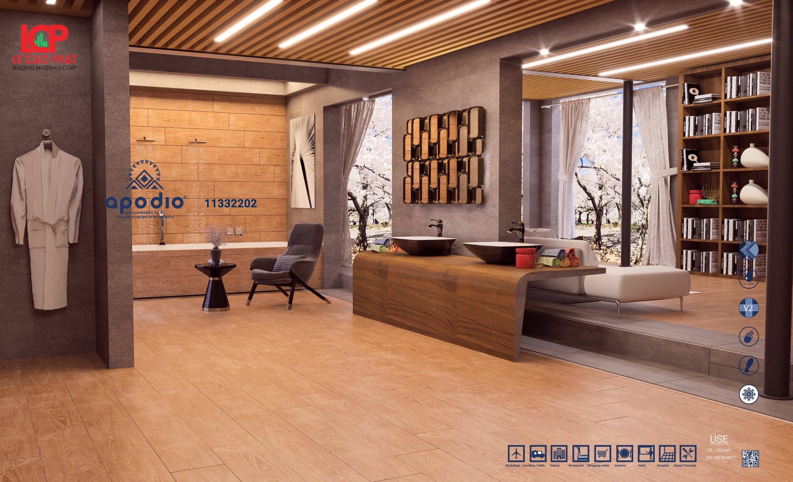 Gạch ốp lát Apodio 11332202