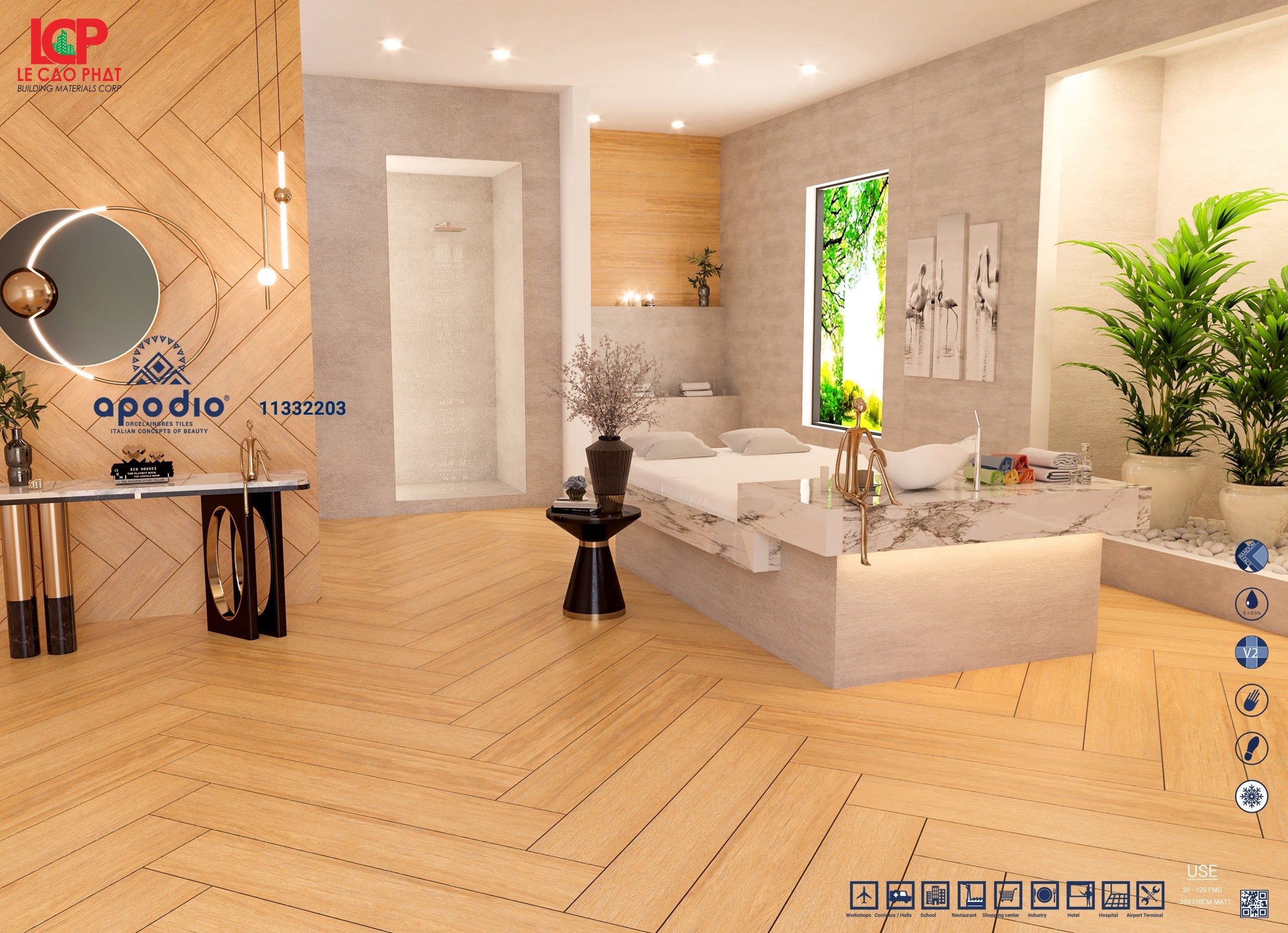 Gạch ốp lát Apodio 11332203