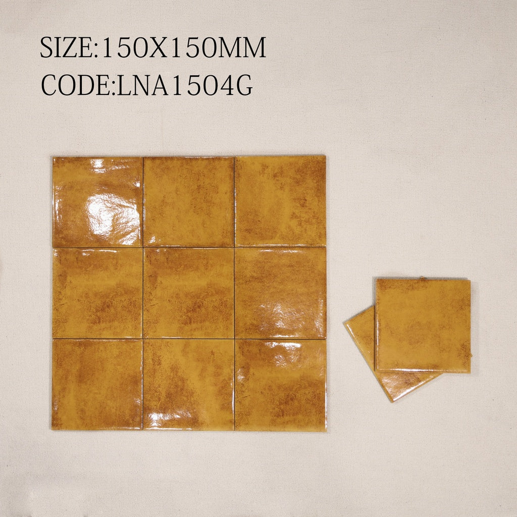 Gạch thẻ vàng men bóng KT 150x150mm 1504G – Daisan Store
