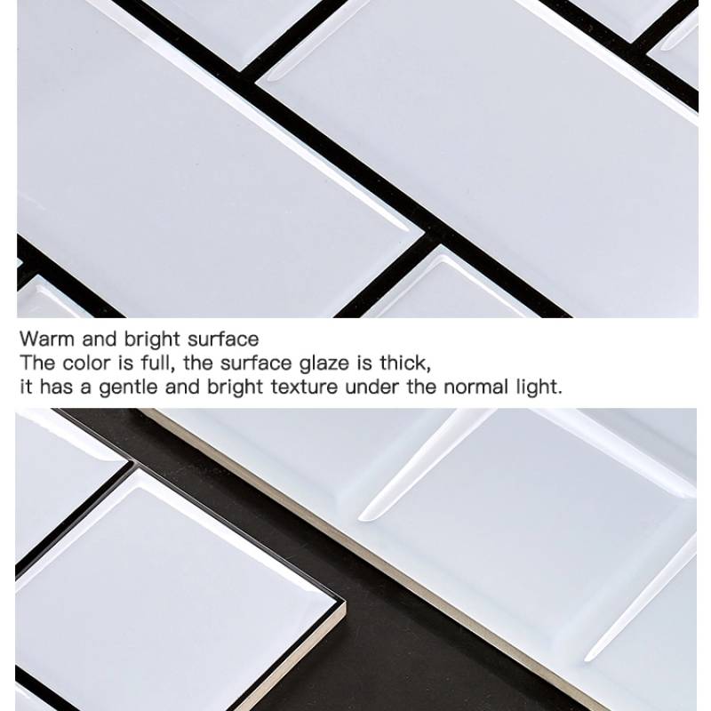 Gạch thẻ ốp tường kích thước 300x600mm mã N360600-7Y bề mặt trắng bóng