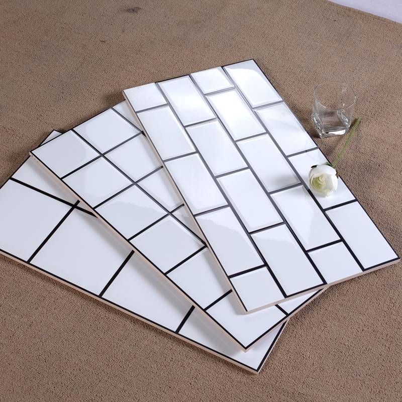 Gạch thẻ ốp tường kích thước 300x600mm mã N360600-7Y bề mặt trắng bóng