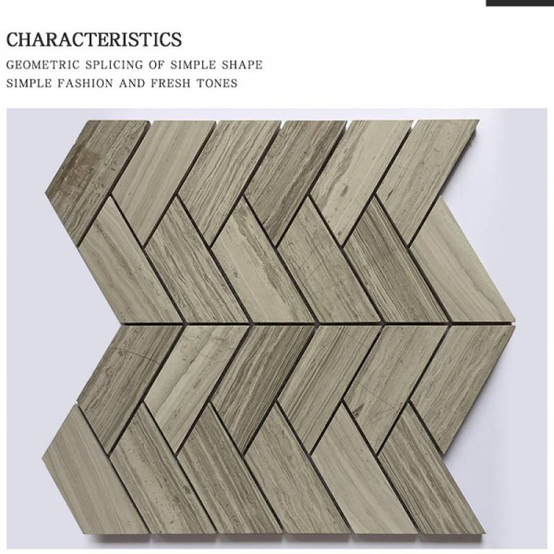 Gạch mosaic đá xương cá dành cho phòng tắm và nhà bếp 290x300mm