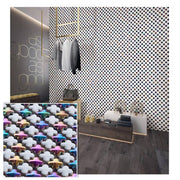 Gạch mosaic gốm mạ kim loại trang trí 300x300mm YH3020