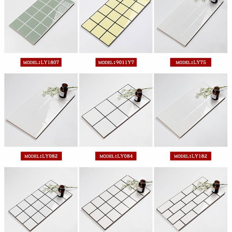 Gạch thẻ ốp tường trang trí hình chữ nhật 300x600mm  LY318 màu trắng