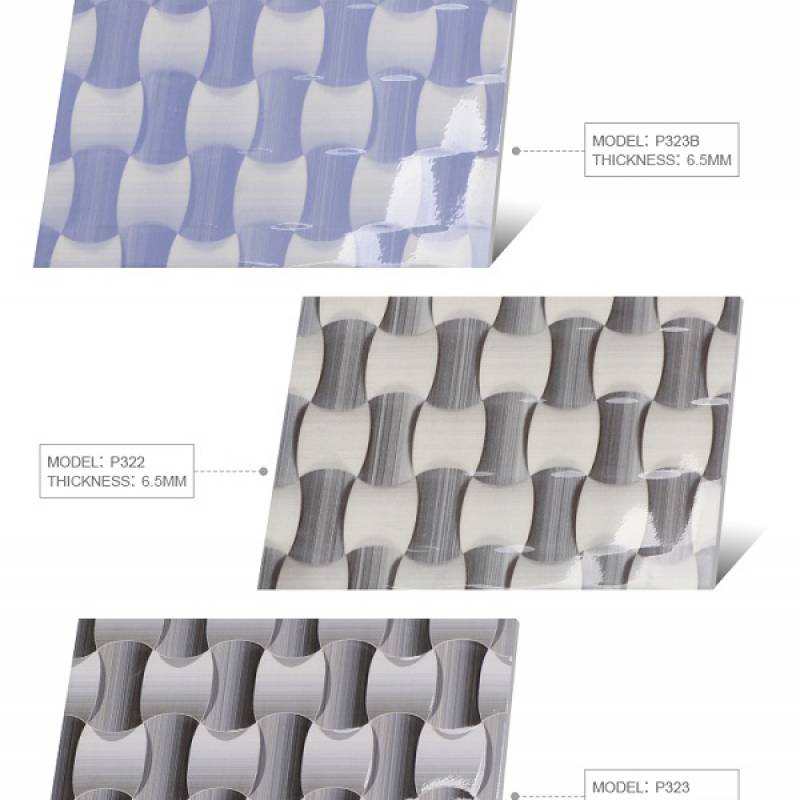 Gạch men 3D ốp tường phòng tắm 200x300mm P323