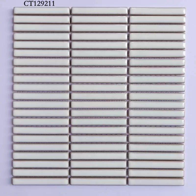 Gạch Mosaic que trắng KT 12x92mm mã CT129211