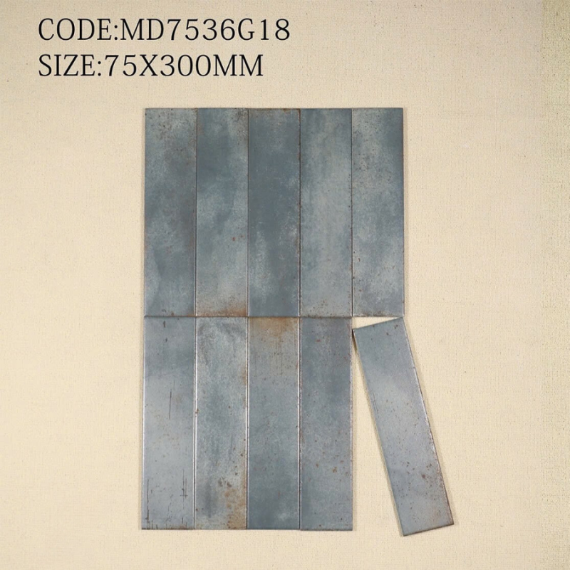 Gạch thẻ nhập khẩu KT 75x300mm men Sugar MD7536G18