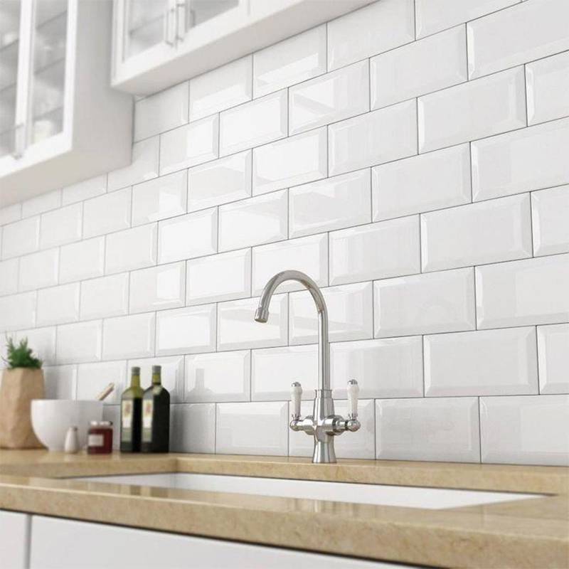 Gạch thẻ KT 75x150mm trắng bóng vát PSTA75150-B