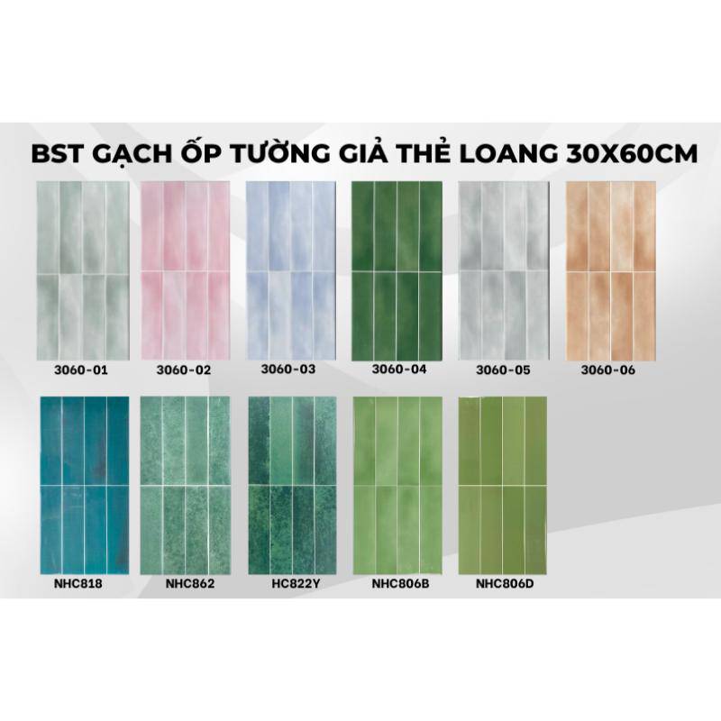 Gạch ốp tường KT 300x600mm NHC862