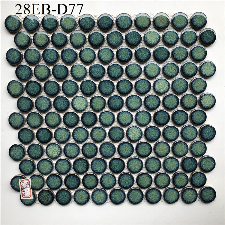 Gạch Mosaic Bi Tròn Màu Xanh 28EB-D77 – Daisan Store