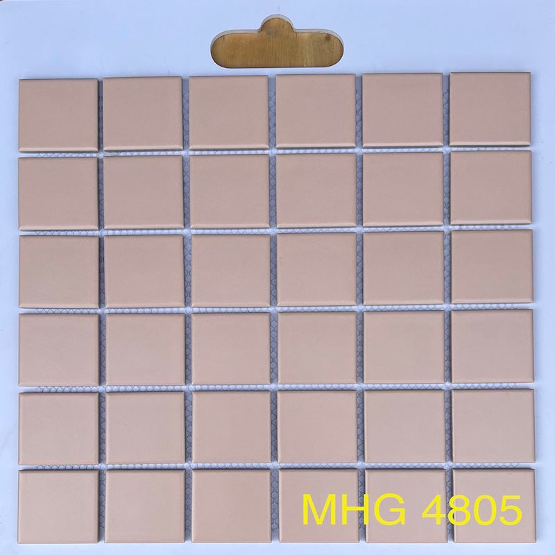 Gạch Mosaic gốm hồng 48x48mm MHG 4805