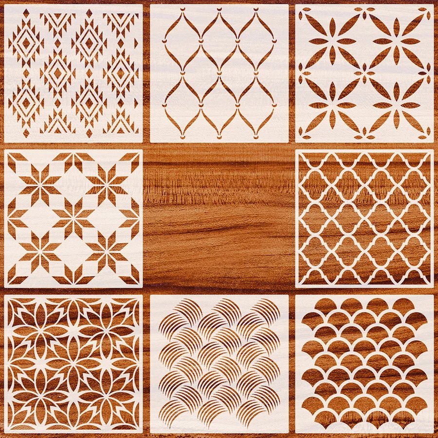 1Pcs 30*30cm Geometric Mandala DIY Layering Stencils Wall Painting Scrapbook Coloring Embossing Album Decorative Template - Daisan Store