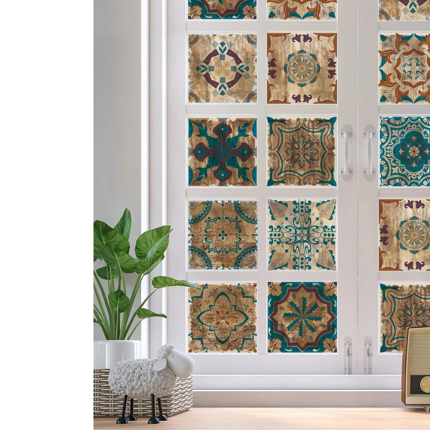 24 Miếng Dán Dính Tường PVC Phong Cách Ma Rốc Chống Thấm - Daisan Store