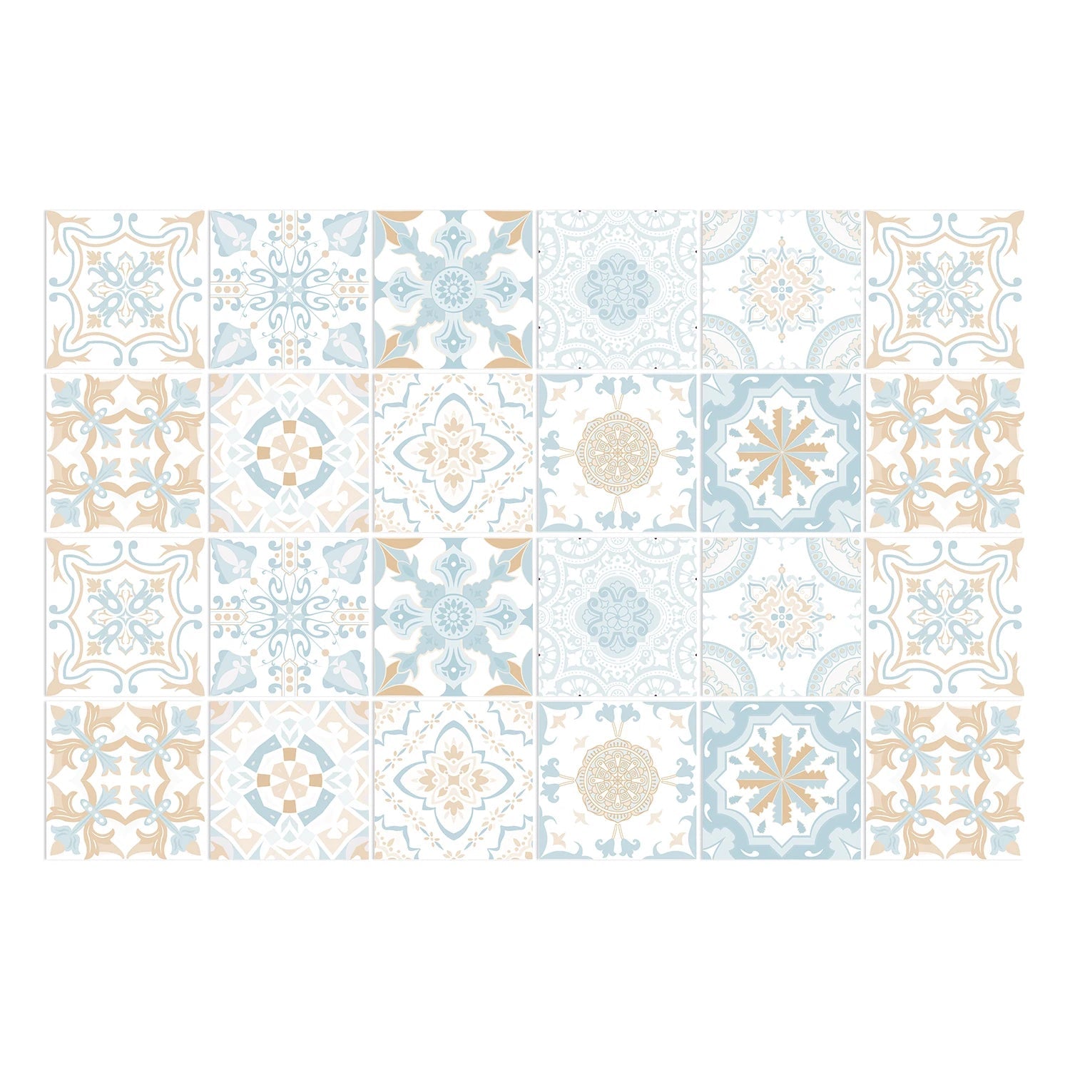 24 Miếng Dán Gạch Phòng Bếp Xám Cổ Điển Chống Thấm PVC - Daisan Store