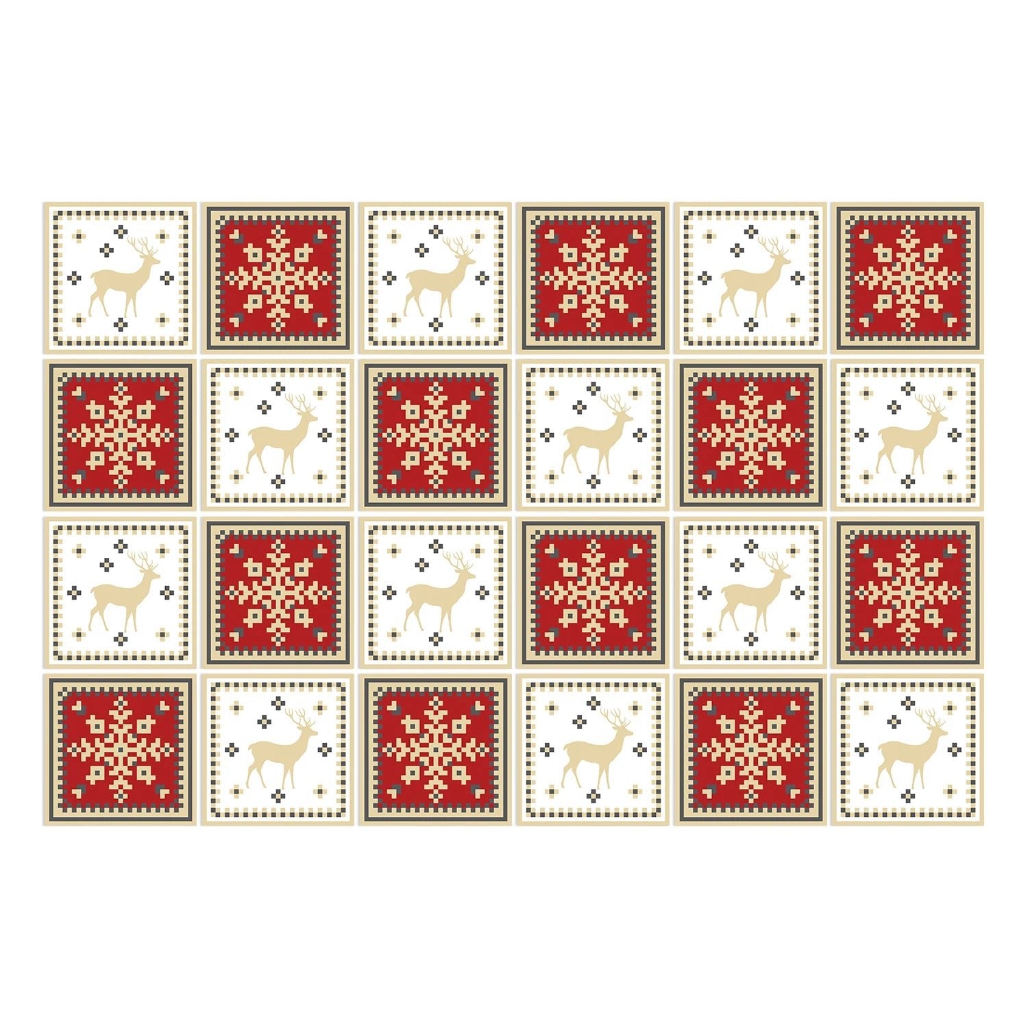 24 Miếng Dán Gạch Phòng Bếp Xám Cổ Điển Chống Thấm PVC - Daisan Store