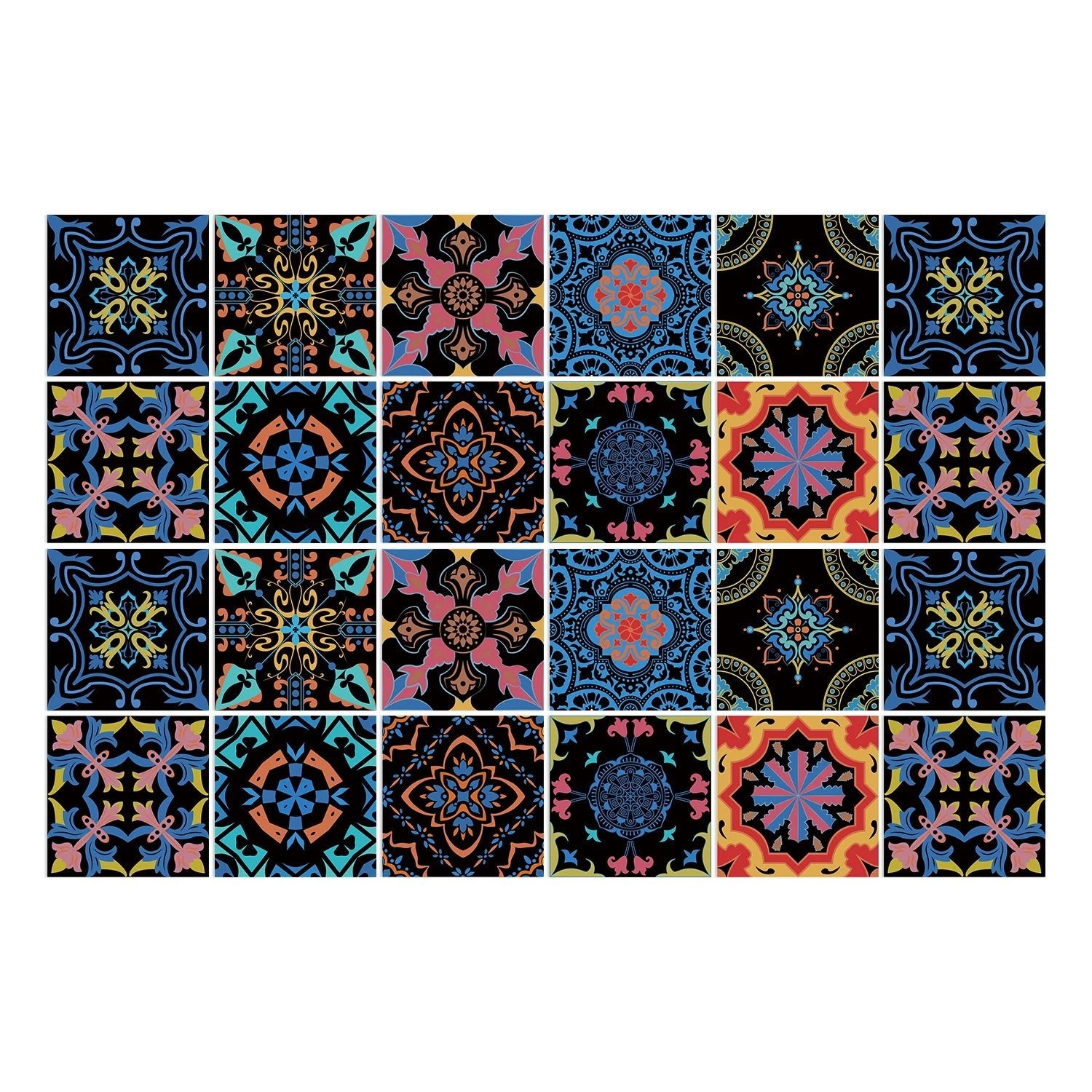 24 Miếng Dán Gạch Phòng Bếp Xám Cổ Điển Chống Thấm PVC - Daisan Store