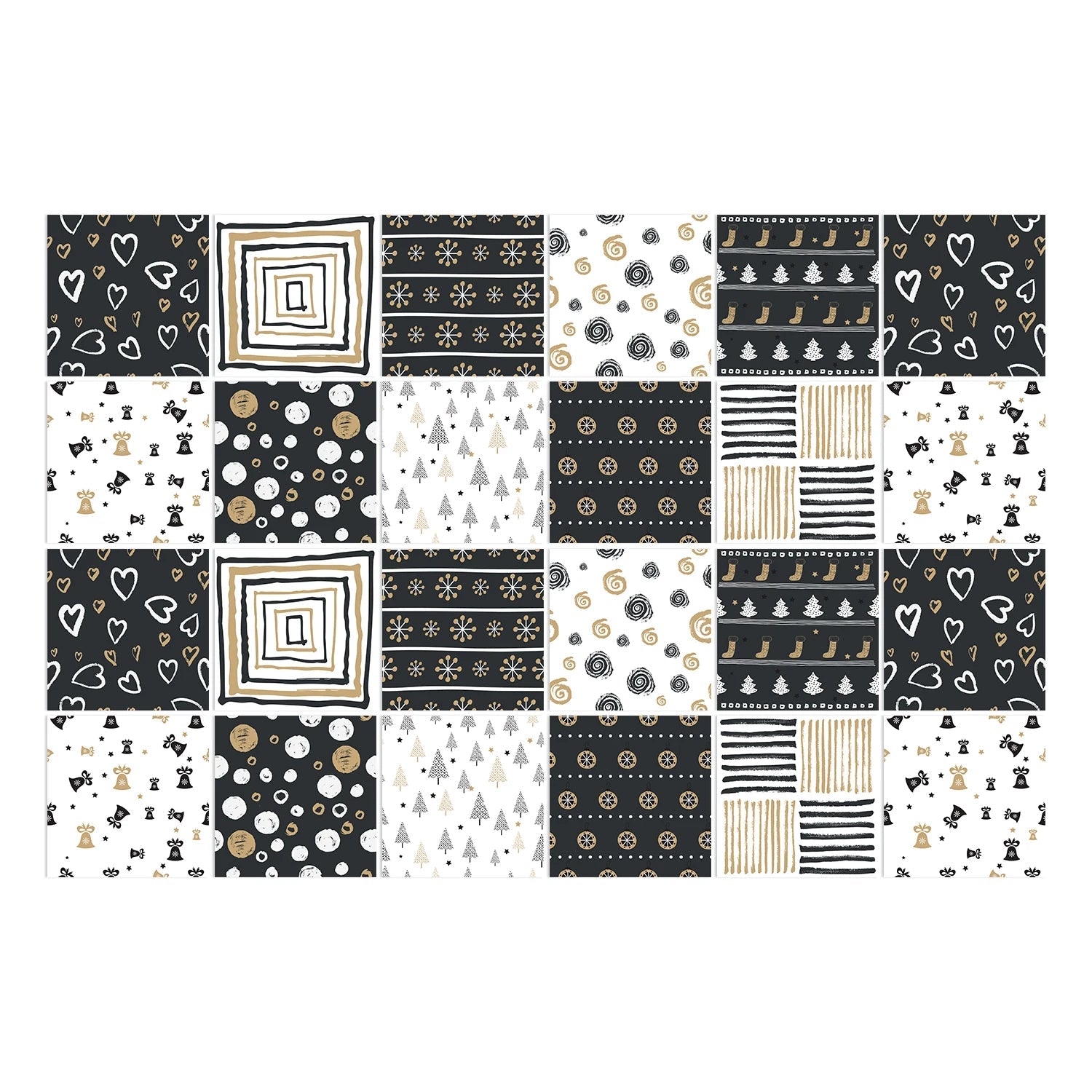 24 Miếng Dán Gạch Phòng Bếp Xám Cổ Điển Chống Thấm PVC - Daisan Store