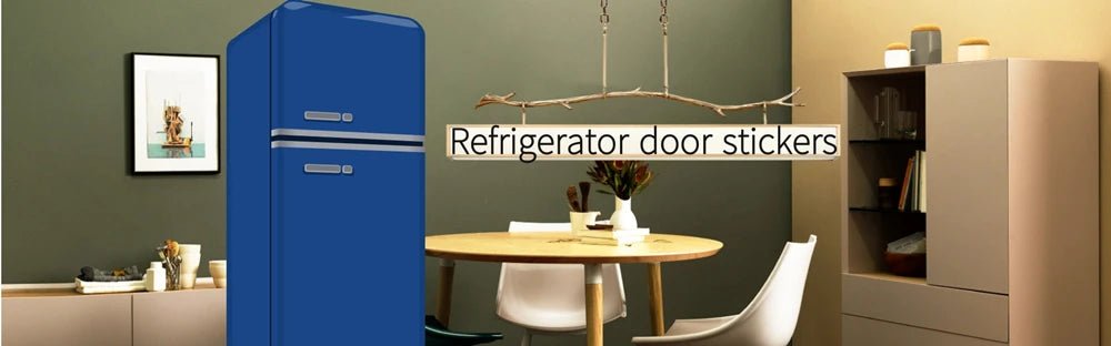 28 Styles For Choice Wood Grain Retro Refrigerator Sticker Peel & Stick Waterproof Double Door Freezer Cupboard Decor Art Mural - Daisan Store