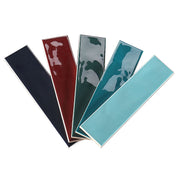 Thiết kế mới nhất 68x280mm Gạch ốp tường Ceramic kiểu Subway bóng, lượn sóng 3D, đầy màu sắc cho Phòng tắm và Nhà bếp