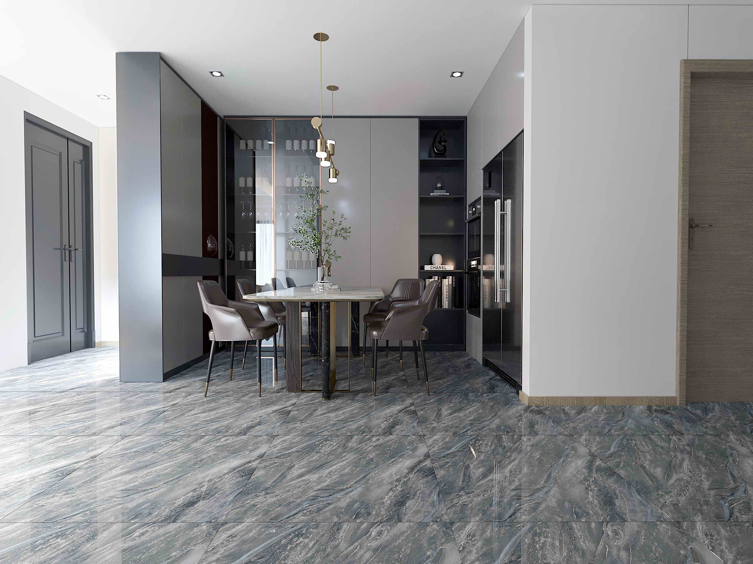 GẠCH PORCELAIN HOÀN MỸ 80×80 MÃ 34054 BÓNG