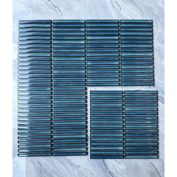 Gạch Mosaic Que Đũa Màu Xanh MHT 126