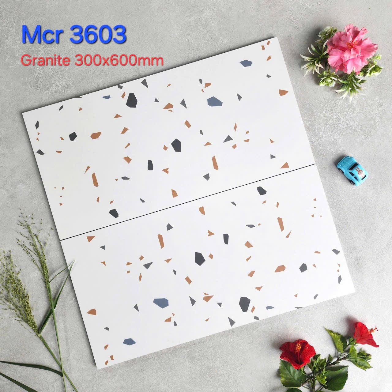 Gạch Terrazo porcelain men matt 300x600mm mã 3603