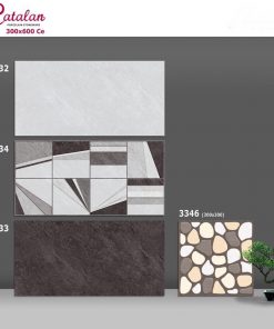 Gạch ốp tường Catalan 30×60 màu ghi đậm 3933-3634-3932